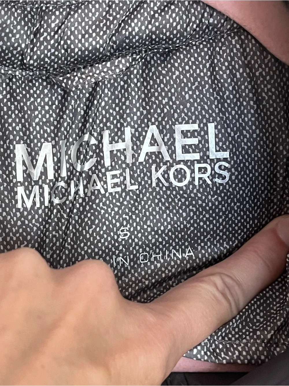 Michael Kors Puffer Vest Gray size S